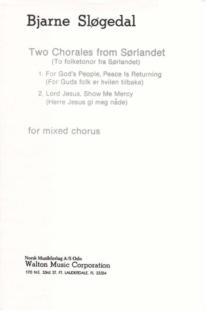 Two Chorales from S°rlandet